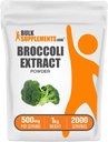 BulkSupplements.com Broccoli Extract Powder - de Broccoli Florets, Sulforaphane Supplement - Vegan & Gluten Free, 500mg por Serving, 1kg (2.2 lbs) (Pack of 1)