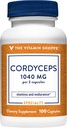 La vitamina Shoppe Cordyceps Mushroom Suplemento 1.040MG, soporta resistencia y resistencia (100 cápsulas)