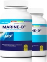 Marine Essentials- Marine D3 Omega 3 Calamari Ecklonia Cava DHA (2 Botellas - 120 Capsules)