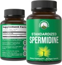 Spermidine Supplement Ultra High Strength Standardized to 99% Spermidine Trihydrochloride. Más Potent Than Wheat Germ Extract. Cápsulas Vegan para el envejecimiento saludable, Longevidad. Estados Unidos testó suplementos