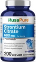 NusaPure Strontium 680 mg 200 Vegetarian Caps (No-GMO, Vegan)