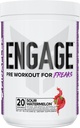 FINAFLEX Engage Pre Workout, Sour Watermelon - Train Harder, Longer & Stronger - Incluye Creatine, Beta-Alanine, Alpha GPC, Citrulline &amp; Caffeine - 20 Servings