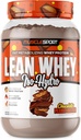 Musclesport Lean Whey RevolutionTM Protein Powder - Whey Protein Isolate - Baja Calorie, Baja Carb, Bajo Gordo, Sabores Increíbles - 25g Proteína por Scoop (2LB, Chocolate Mantequilla)