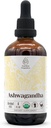 Ashwagandha USDA Organic Alcohol-Free Extract | Dietary Supplement, High-Potency Tincture | Natural Certified Organic Ashwagandha (Withania Somnifera) Dried Root (4 oz)