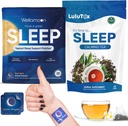 Wellamoon Patches de sueño &amp; Lulutox Sleep Tea Bundle (28 Patches &amp; 28 Servings)