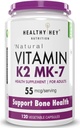 Genérico ATS Vitamina K2 tención 100% Vegetariana Vitamina K2 Beneficios en Bone Health - 55mcg - 120 Vitamina K27 Capsules