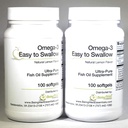 Omega-3 'Easy to Swallow' Ultra-pure Fish Oil Suplemento Natural Lemon Flavor 200 Softgels por Omega 3