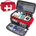 Mancro Bolsas de primeros auxilios Vacío, Bolsa de viaje médico con bolsillos múltiples, Organizador de botellas para viajes, almacenamiento en el hogar, bolsa de trauma para el equipo de emergencia, enfermeras, médico, bolsa de emergencia para medicamentos, suministros médicos