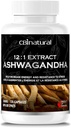 CBInatural Ashwagandha 12:1 Extracto 500mg (6000 mg Equivalente) – Energía, Vitality &amp; Hombres Wellness Support – 120 cápsulas Vegan, 4 meses de suministro