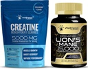 WELLNESS LABSRX Lions Mane Supplement Capsules - Creatine Gummies 5000mg