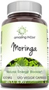 Increíble India Moringa 500 mg 120 Veggie Capsules Suplemento No-GMO Silencioso Gluten Gratis