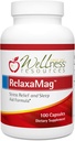 Wellness Resources RelaxaMag - con Magnesium Glycinate para el sueño, el estrés y la relajación - High Potency 100mg Elemental Magnesium Per Capsule (100 cápsulas)
