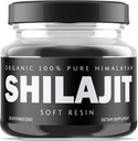 Himalayan Shilajit Resin - Suplemento Shilajit orgánico Fuente de Altitudes Altas - 500 mg Resina Natural Pura & Ácido Fulvico, 85+ Minerales Trace