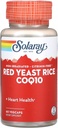 Solaray Red Yeast Rice Plus CoQ-10-60 Vegetarian cápsulas