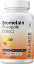 Balancebreens Bromelain 500mg, 120 cápsulas - Pineapple Extract Digestive Enzyme, Supports Digestion and Joint Health Supplement