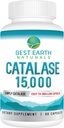 Best Earth Naturals Catalase Suplemento 15,000 - Suplementos para el cabello fuerte - 60 cápsulas (60-Day Supply)