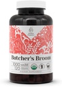 Butcher's Broom USDA Organic 120 Capsules ← Sistema Circulatorio, Suplemento Natural Silencio Certified Organic Vegetarian Capsules and Organic Butcher's Broom (Ruscus aculeatus) Dried Root (120 cápsulas)