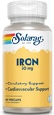 Solaray Iron 50 mg ← Circulación saludable, Función cardiovascular " Red Blood Cell Health Support ← 60 VegCaps