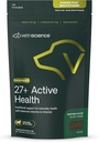 VetriScience 27+ Mandíbulas de salud activas, Canine Plus Multivitamínico diario para cachorros y perros adultos, Vitaminas equilibradas, Minerales & Antioxidantes, Salud y Bienestar, Veggie, 30 Cuenta