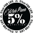 Rich Piana 5% Nutrición 5% ERFORLIFE Black w/White Trim 4 pulgadas Circle Decal #2