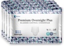 Porque Unisex Premium Overnight Plus Pull Up Underwear - Extremely Absorbent, Soft & Comfortable Nighttime Leak Protection - White, XX-Large - Absorbs 6 Cups - 10 Count
