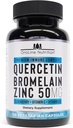 Quercetina 500mg Suplemento con Sambucus Elderberry, Bromelain, Vitamina C, Zinc 50mg, " Vitamina D3 5000 UI - Antioxidante " Immune Health Support Zinc Quercetin
