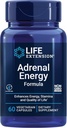 Extensión de la vida Fórmula de Energía Adrenal, Ayuda a inhibir los efectos de estrés, Basil santo, cordones, bacopa y ashwagandha, Gluten Free, Non-GMO, Vegetarian, 60 cápsulas