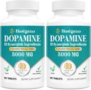 Suplemento natural de Dopamina - Sin gluten - 90 Tabletas(Pack of 2)
