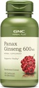 GNC Herbal Plus Panax Ginseng 600mg, soporta la vitalidad, 100 cápsulas