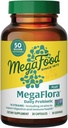 MegaFood MegaFlora Probiotic Plus - Probióticos para Mujeres y Hombres Salud Digestiva- 50 Billones CFUs " 14 Strains - Suplemento de Apoyo Inmunitario - Vegetariano - 30 cápsulas