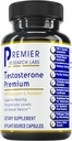 Premier Research Labs Testosterone Premium - Suplemento de testosterona para hombres, todo Complejo de Testosterona Natural, Premier Labs Testosterone Support, Fenugreek, Cordyceps &amp; Maca - 90 Vegetarian Capsules