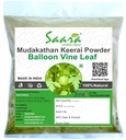 Nutranix bhm HERBAL FRESH Mudakathan Keerai Powder,100g, Balloon Vine Leaf Powder, Kanphata, Budda Kakara, Agniballi, Jyotishmati Leaf Powder,100g, (paquete 1 x 100g)
