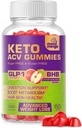 Keto ACV Gummies for Advanced Weight Loss - Gluten &amp; Sugar-Free Apple Cider Vinegar Rapid Fat Burner Diet Suplemento para Mujer Hombre - 60 Gummies (1000MG)
