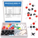 Swpeet 125 Pcs Molecular Model Kit for Inorgic & Organic Molecular Model Teacher and 16 Years and Over Student Kit - 54 Atoms &amp; 70 Links &amp; 1 Short Link Remover Tool - Science Toys