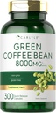 Carlyle Green Coffee Bean Extract ← 8000 mg  300 Capsules ← Non-GMO y Gluten Free Formula ← Herb Supplement