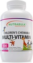 Multi-Vitamins Chewable para niños - Promoción del desarrollo general de los niños - USA-Made, mayo Ayuda a apoyar inmuno, bonificación, cerebro " bienestar general- vegano " gratis - 500 tabletas de cereza