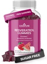 CogniTune Resveratrol Gummies – Sugar Free 1500mg Suplemento Antioxidante para el Corazón, Cerebro &amp; Soporte Inmunitario – Powerful Anti-Aging Trans Resveratrol Chews for Longevity & Wellness