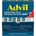 Ibuprofeno Advil, 200mg, 50 Packets de 2 Tabletas Coated (Pack of 2)