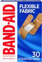Band-Aid Marca Flexible Bandages de Adhesivo Tejido, Cómoda Protección de Steriles &amp; Wound Care for Minor Cuts " Burns, Tecnología Quilt-Aid to Cushion Heridos Dolosos, Tamaños surtidos, 30 ct
