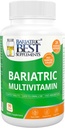 Multivitamina baratrica con hierro para cirugía de derivación post-gástrica, suplementos energéticos, 90 tabletas, 24 nutrientes esenciales, formulados por cirujanos bariatrices por guías ASMBS