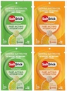 SaltStick FASTCHEWS® Resealable, Variedad 4 Pack de Tart Orange &amp; Zesty Lemon-Lime