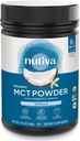Nutiva Organic MCT Polvo con fibra de acacia prebiótica, vainilla, 10.6 Oz, USDA Organic, Non-GMO, Non-BPA, Vegan, Gluten-Free, Keto & Paleo, Beverage instantáneo o Boost to Coffee &amp; Smoothies