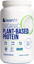 LeanFit Proteína orgánica de base vegetal, desarmado, 21g Vegan Proteína, 26 Serviciones, 1,58 libras (715g) Tub, Caloria baja, libre de soja, libre de gluten, libre de lactosa, libre de azúcar, libre de azúcar