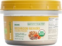 BareOrganics Mushroom Memory Blend Powder – Organic Superfood Mushroom Suplemento con Lion’s Mane, Reishi, Maitake & Turquía Tail, Vegan Adaptogenic Powder - 4 oz