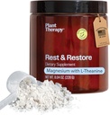 Terapia de plantas Magnesio sin sabor Glycinate Powder Fabricado en EE.UU. con L-Theanine Rest & Rest & Rest > Restaurar 4 Month Supply promueve el sueño y ayuda a relajar suplementos para mujeres &amp; hombres 8 oz