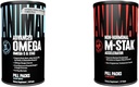 Animal Omega Omega 3 & 6 Supplement 30 Day Pack M-Stak Non-Hormonal Hard Gainers Muscle Building Stack 21 Count