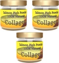 Salcoll Collagen - 100% Natural Bioactive Marine Collagen Powder - Unflavored, Kosher, puede ayudar Bone, Conjunto, Esquí, Hair Health, 3 Pack, Three Month Supply