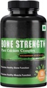 Eleven Zone Bone Strength - Calcium, Magnesium, Zinc, Vitamina D3, VIT B12, K2 - GMO, Soy, Gluten Free Ingredients - Whole Food Supplement for Bone Health - 60 Vegan Friendly Capsules