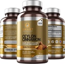 Smart Nutra Labs Organic Ceylon Cinnamon Supplement 1200mg per Serving, 180 Vegan Capsules, 100% puro, True Ceylon Cinnamon