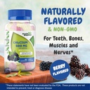 Calcio 500mg con vitamina D3 1000 UI Gummies ← Suplemento dietético diario ← Bone Strength, Growth, Teeth  durable for Adults, Adolescentes, Kids ← Great Tasting Natural Berry Flavor Vitamin Gummy